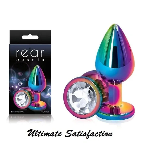 Multicolor Round Medium Butt Plug