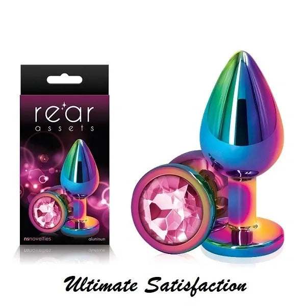 Multicolor Round Medium Butt Plug