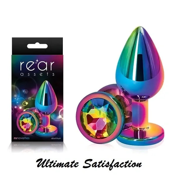 Multicolor Round Medium Butt Plug