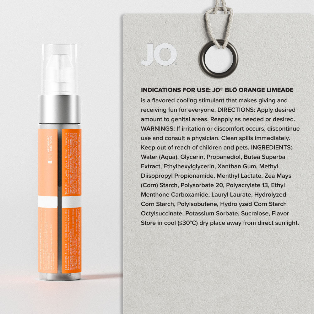 Jo Blo Orange Limeade Orange Limeade Flavoured Oral Pleasure Gel 30 Ml Bottle