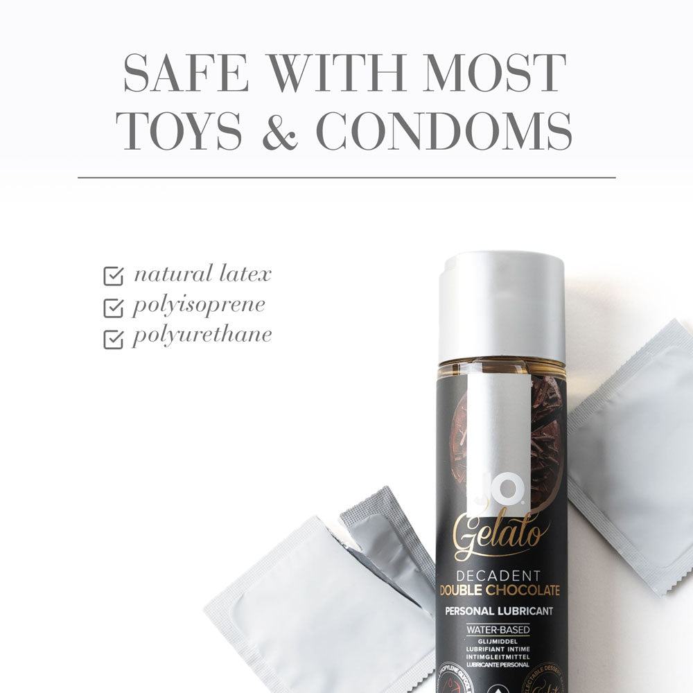 Jo Gelato Decadent Double Chocolate Lubricant 30 M L Chocolate Flavoured Water Based Lubricant 30 Ml Bottle