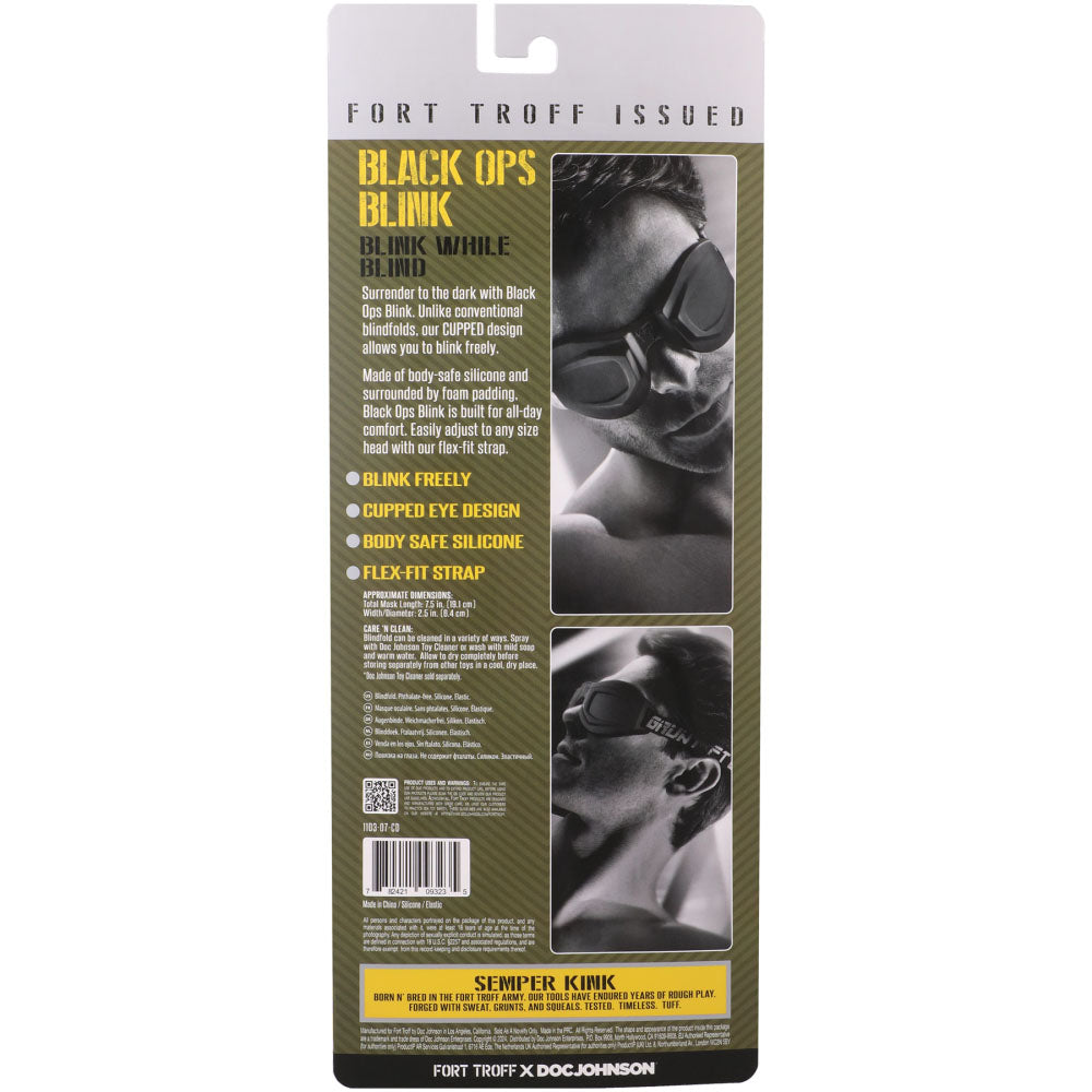 Fort Troff Black Ops Blink Black Eyemask Restraint
