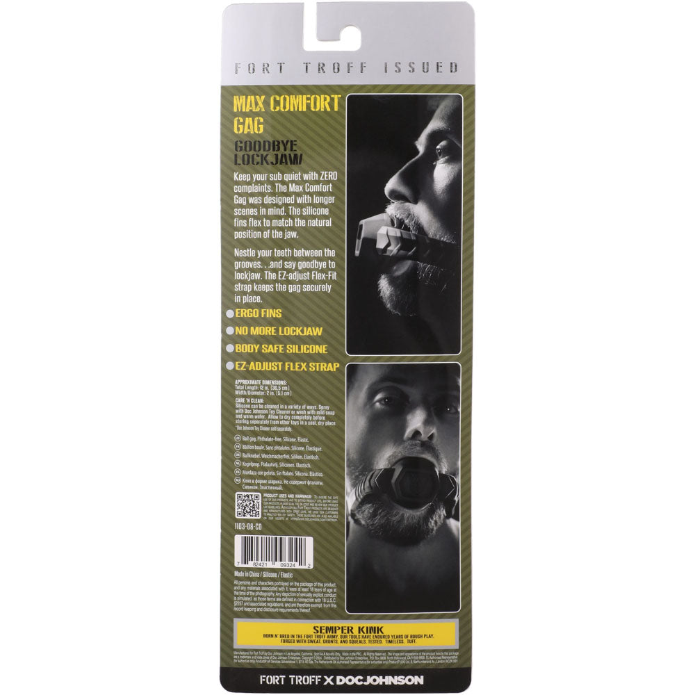 Fort Troff Max Comfort Gag Black Mouth Restraint