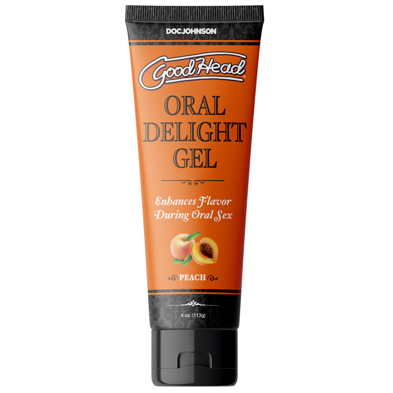 Good Head Oral Delight Gel Peach Peach Flavoured Oral Gel 120 Ml Tube