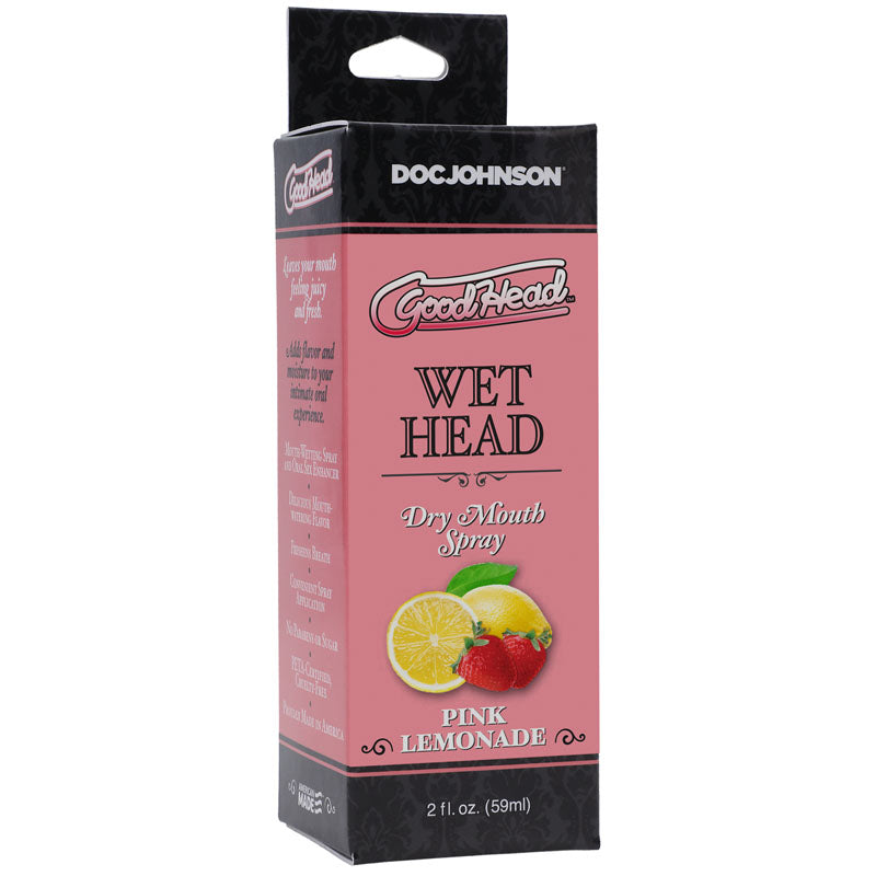 Good Head Wet Head Dry Mouth Spray Pink Lemonade Flavoured 59 Ml Bottle