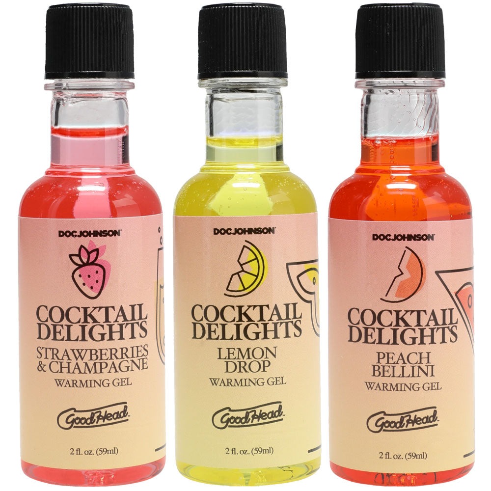 Good Head Cocktail Delights Flavoured Warming Oral Sex Gels 59 Ml Bottles Set Of 3