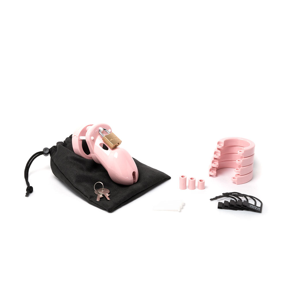 Cb 3000 Chastity Cock Cage Kit Pink Pink 3 Inch Cock Cage Kit
