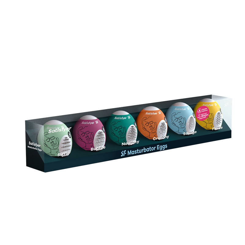 Satisfyer Masturbator Eggs Mixed 6 Pack Set Of 6 Stroker Sleeves