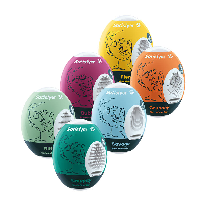 Satisfyer Masturbator Eggs Mixed 6 Pack Set Of 6 Stroker Sleeves