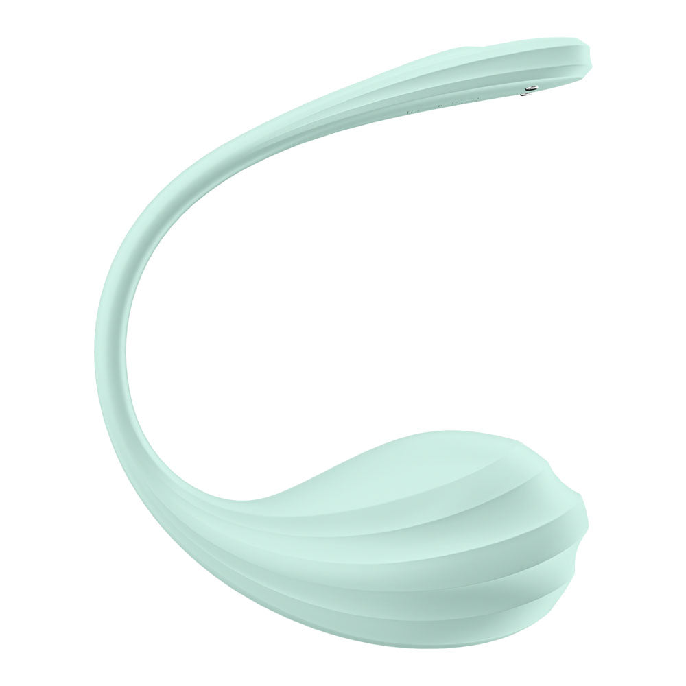 Satisfyer Smooth Petal Mint Mint Usb Rechargeable Wearable Stimulator With App Control
