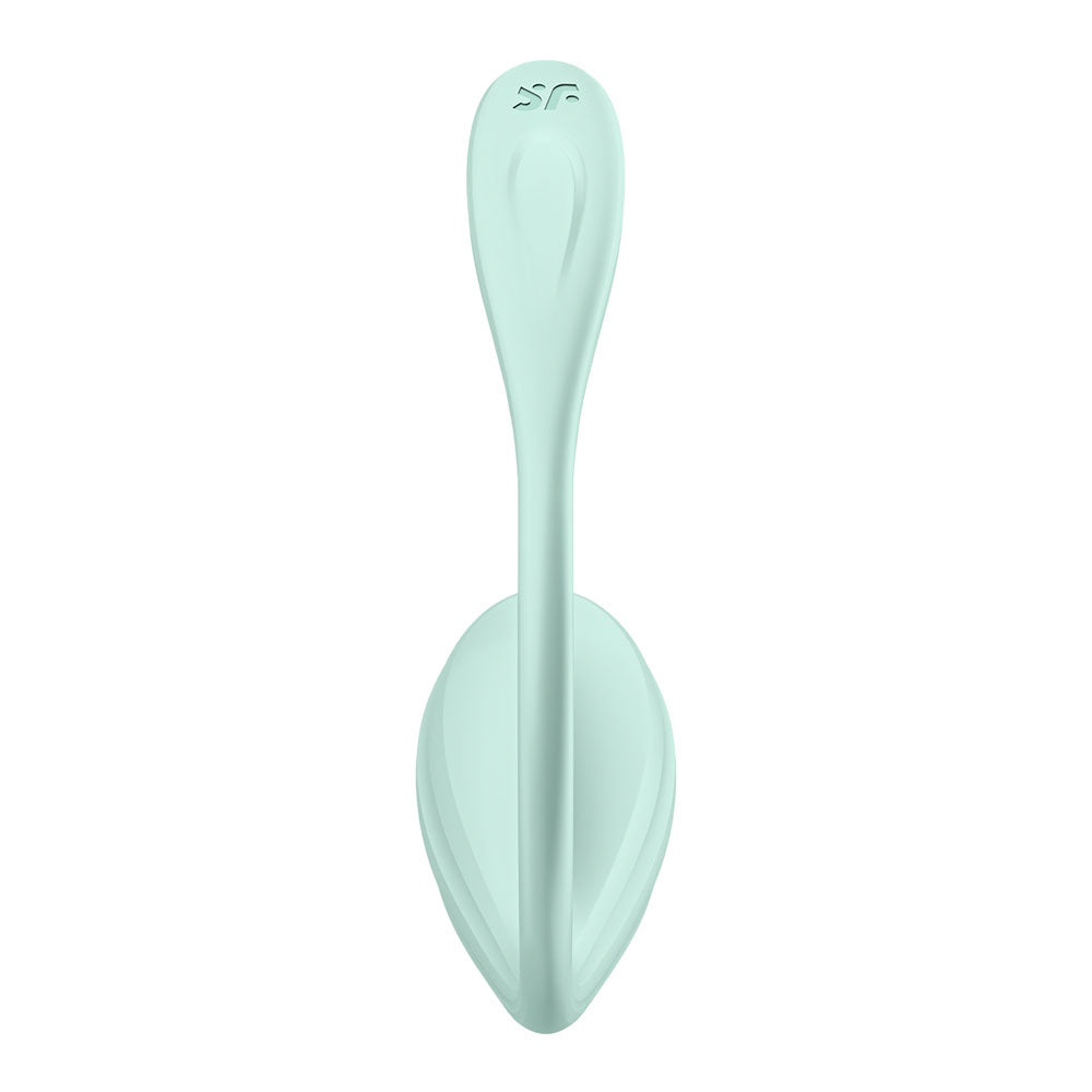 Satisfyer Smooth Petal Mint Mint Usb Rechargeable Wearable Stimulator With App Control