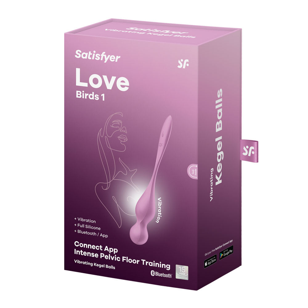 Satisfyer Love Birds 1 Pink Pink Usb Rechargeable Pelvic Floor Trainer With App Control