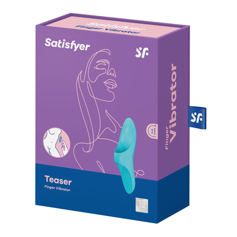 Satisfyer Teaser Light Blue Usb Rechargeable Finger Stimulator