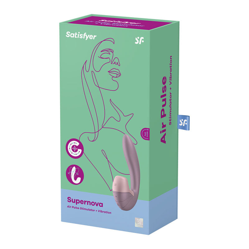 Satisfyer Supernova Old Rose Usb Rechargeable Vibrator With Air Pulsation