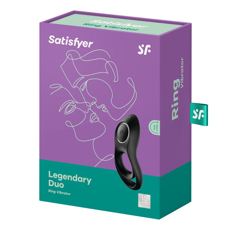 Satisfyer Legendary Duo Black Usb Rechargeable Cock & Balls Ring