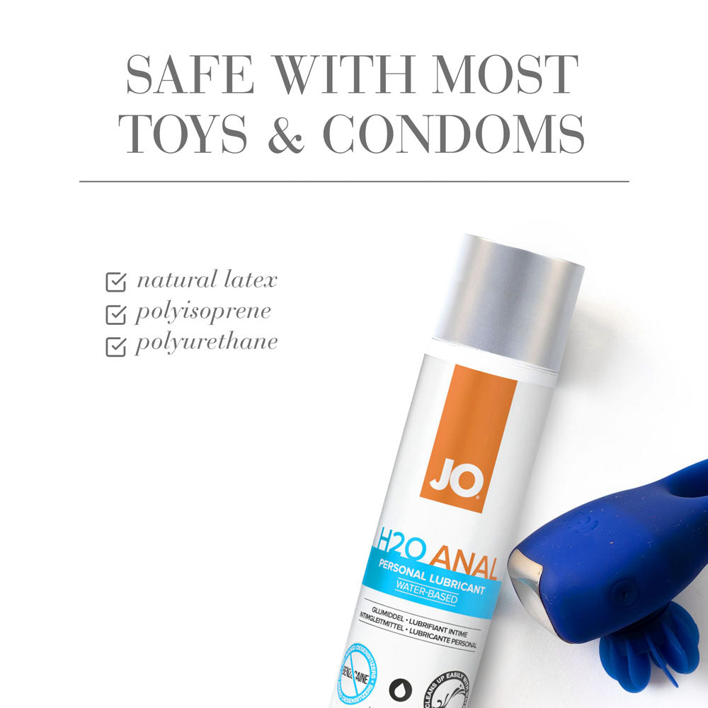 Jo H2 O Anal Lube 240 M L Water Based Anal Lubricant 240 Ml Bottle