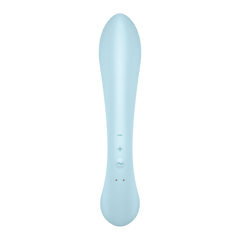 Satisfyer Triple Oh Light Blue Usb Rechargeable Rabbit Vibrator