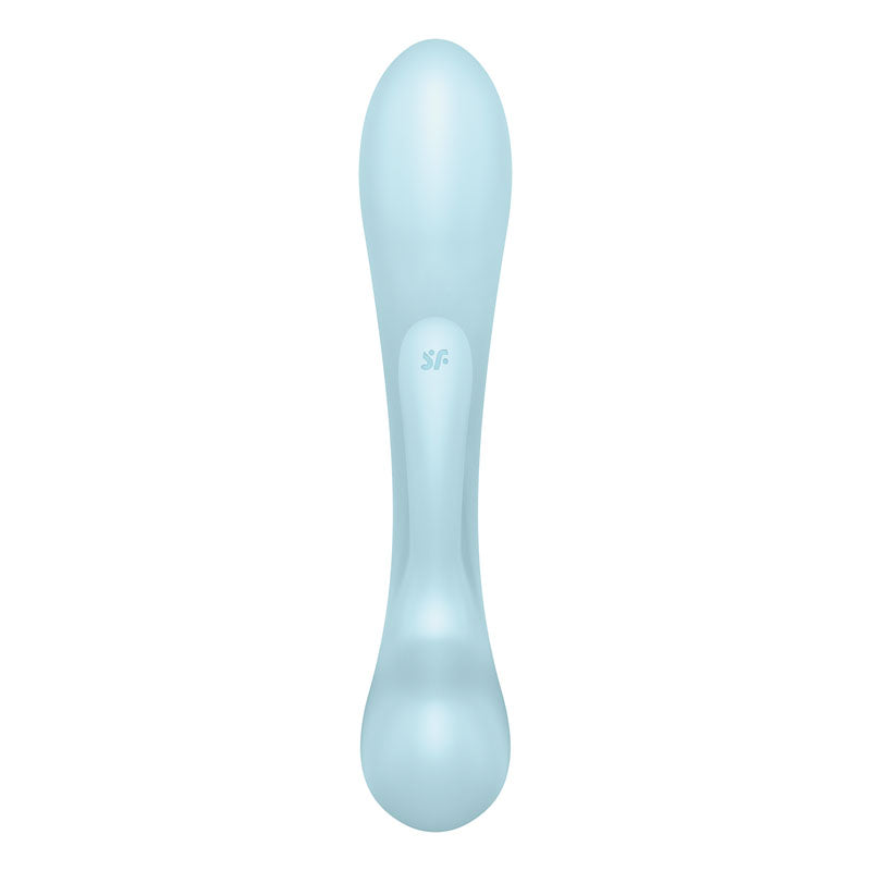 Satisfyer Triple Oh Light Blue Usb Rechargeable Rabbit Vibrator
