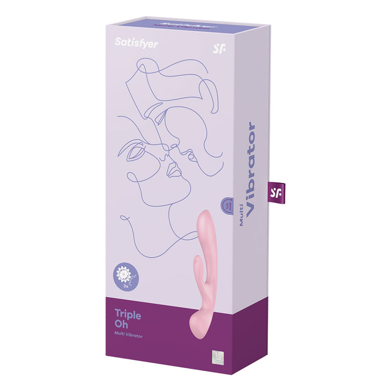 Satisfyer Triple Oh Pink Usb Rechargeable Rabbit Vibrator
