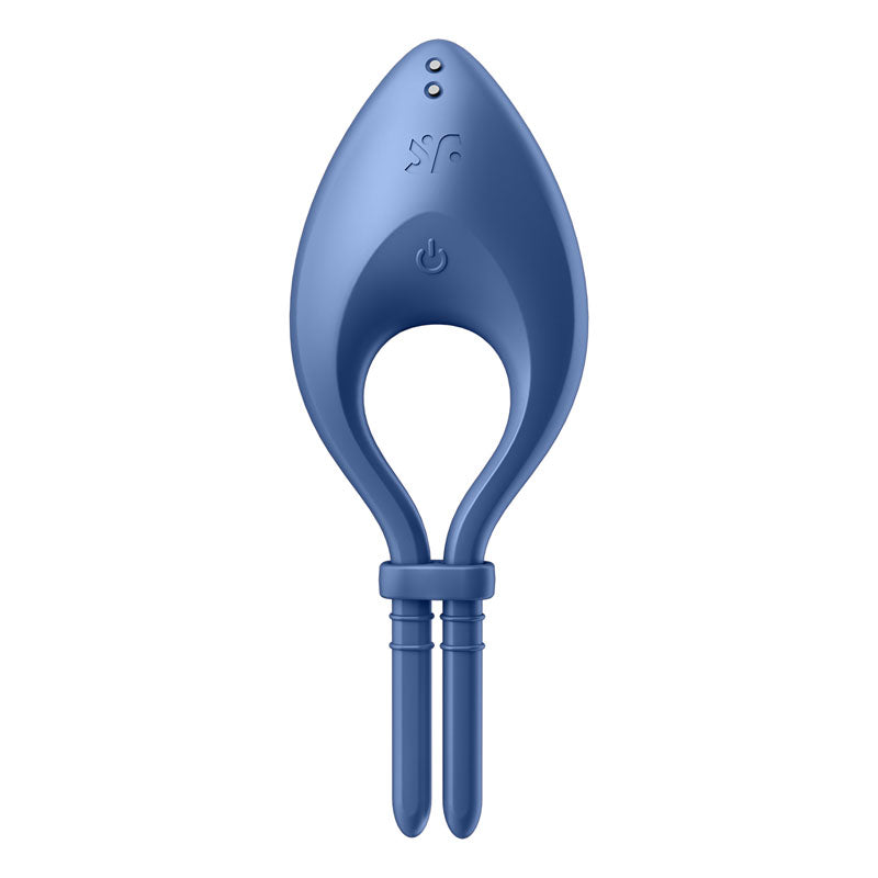 Satisfyer Bullseye Blue Blue Vibrating Adjustable Lasso Cock Ring