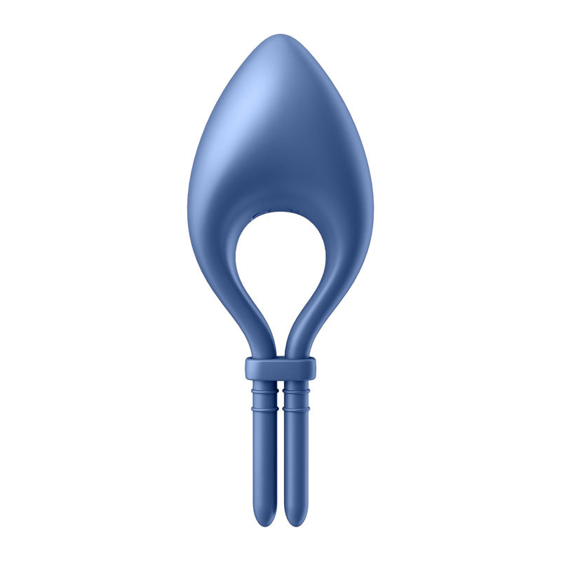 Satisfyer Bullseye Blue Blue Vibrating Adjustable Lasso Cock Ring