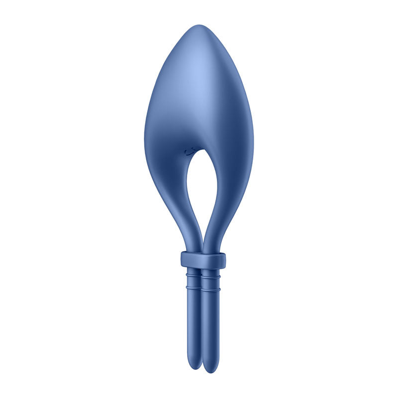 Satisfyer Bullseye Blue Blue Vibrating Adjustable Lasso Cock Ring