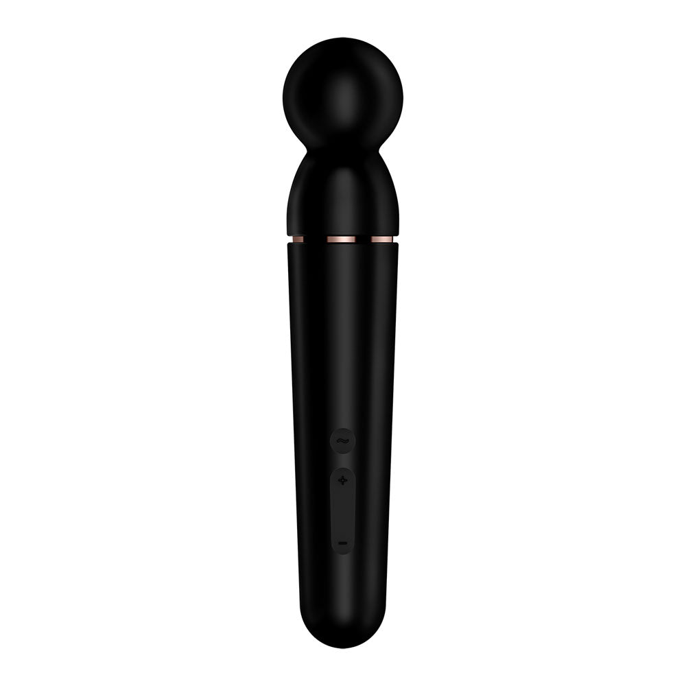 Satisfyer Planet Wand Er Black Black/Rose Gold Usb Rechargeable Massager Wand