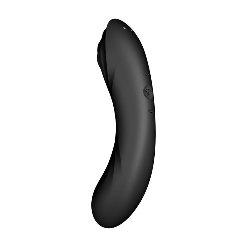 Satisfyer Curvy Trinity 4 Black Usb Rechargeable Air Pulse Stimulator & Vibrator