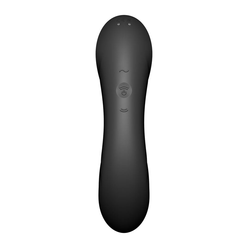 Satisfyer Curvy Trinity 4 Black Usb Rechargeable Air Pulse Stimulator & Vibrator