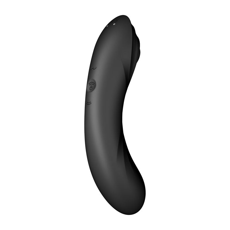 Satisfyer Curvy Trinity 4 Black Usb Rechargeable Air Pulse Stimulator & Vibrator