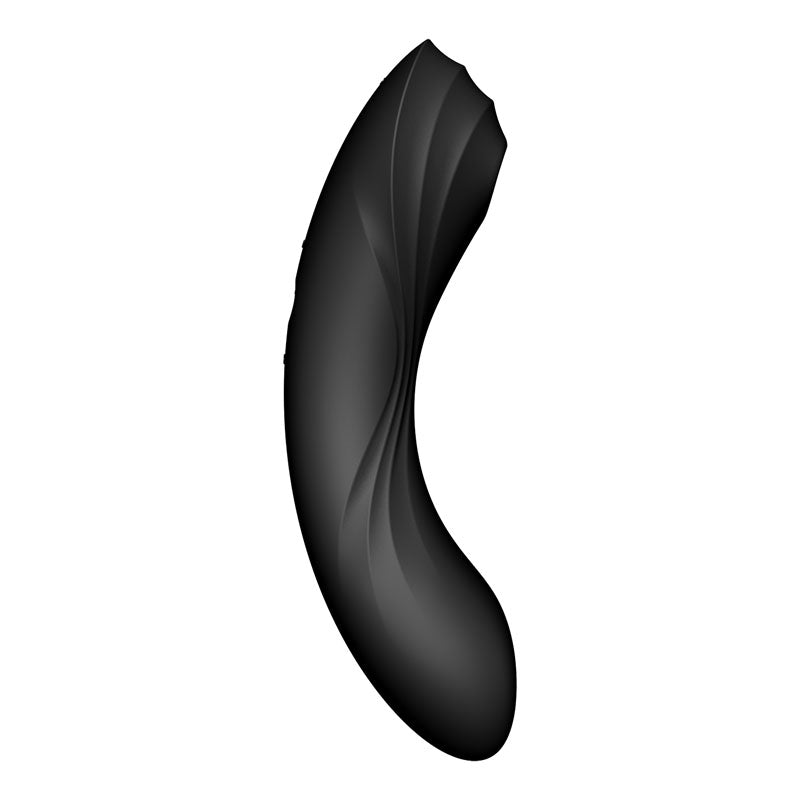 Satisfyer Curvy Trinity 4 Black Usb Rechargeable Air Pulse Stimulator & Vibrator
