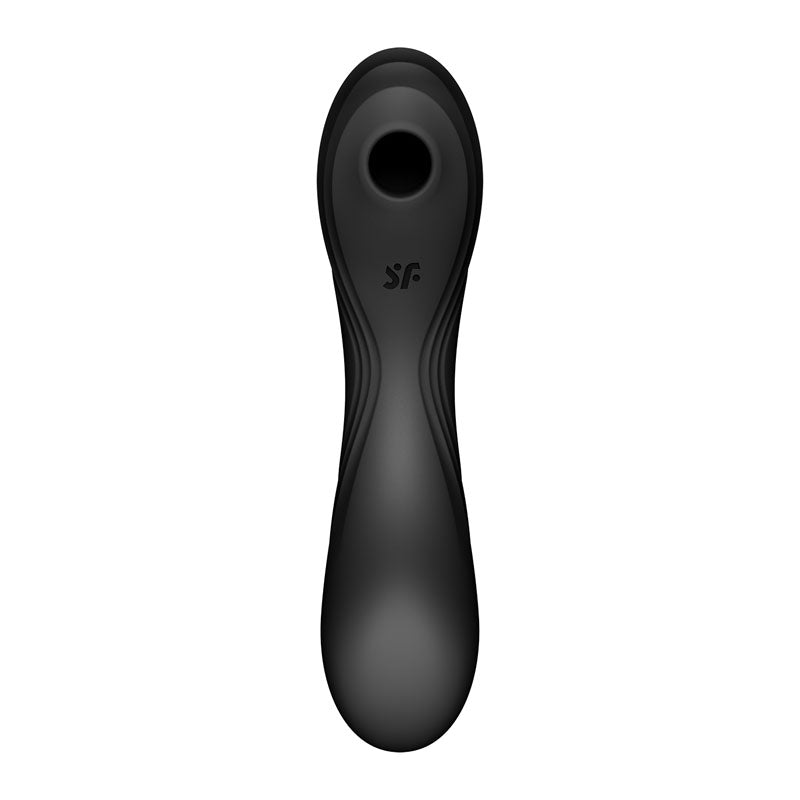 Satisfyer Curvy Trinity 4 Black Usb Rechargeable Air Pulse Stimulator & Vibrator