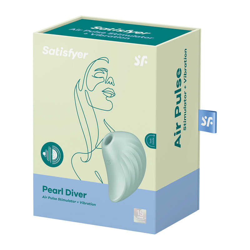 Satisfyer Pearl Diver Mint Mint Usb Rechargeable Air Pulsation Stimulator