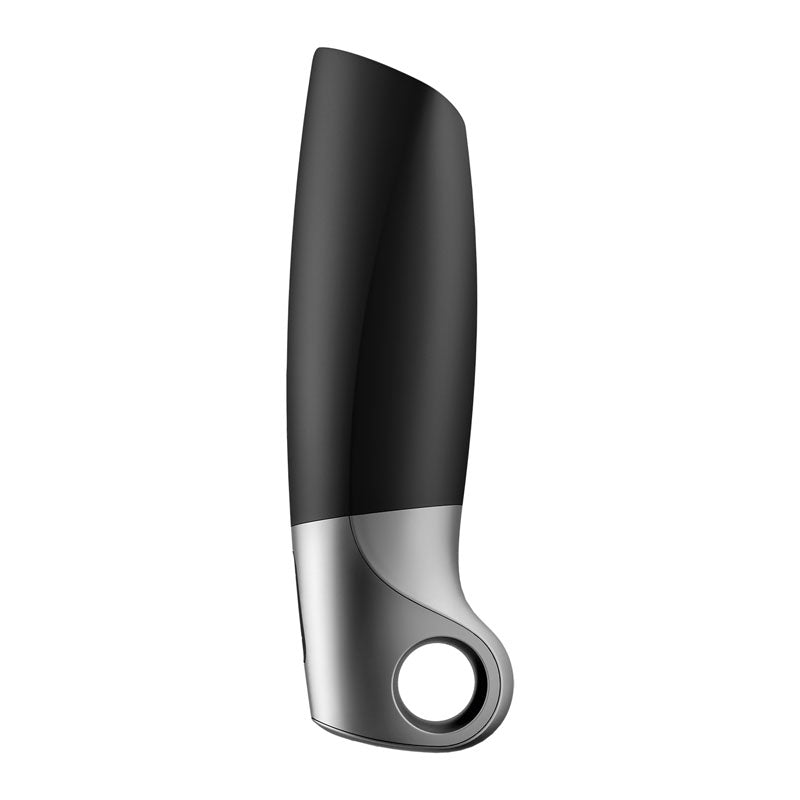 Satisfyer Power Masturbator Black Usb Rechargeable Vibrating Masturbator With App Control