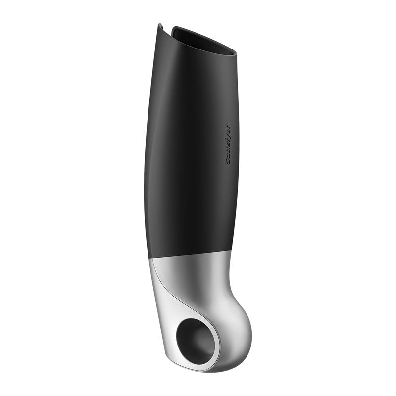 Satisfyer Power Masturbator Black Usb Rechargeable Vibrating Masturbator With App Control