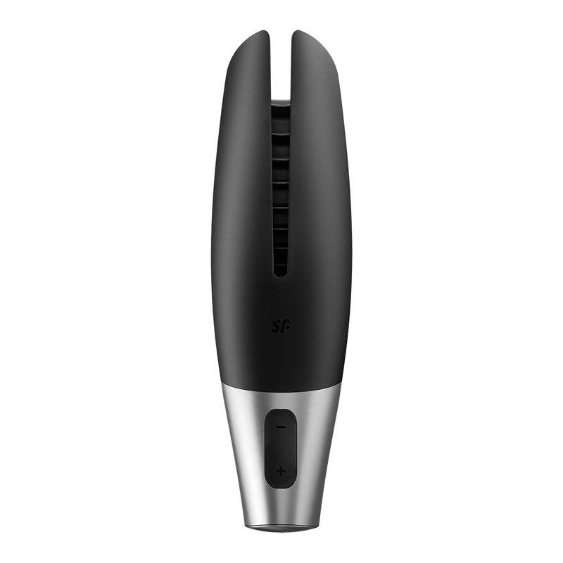 Satisfyer Power Masturbator Black Usb Rechargeable Vibrating Masturbator With App Control