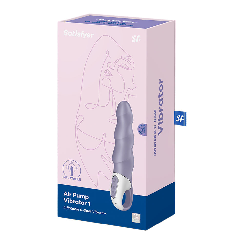 Satisfyer Air Pump Vibrator 1 Lilac Usb Rechargeable Inflatable Vibrator