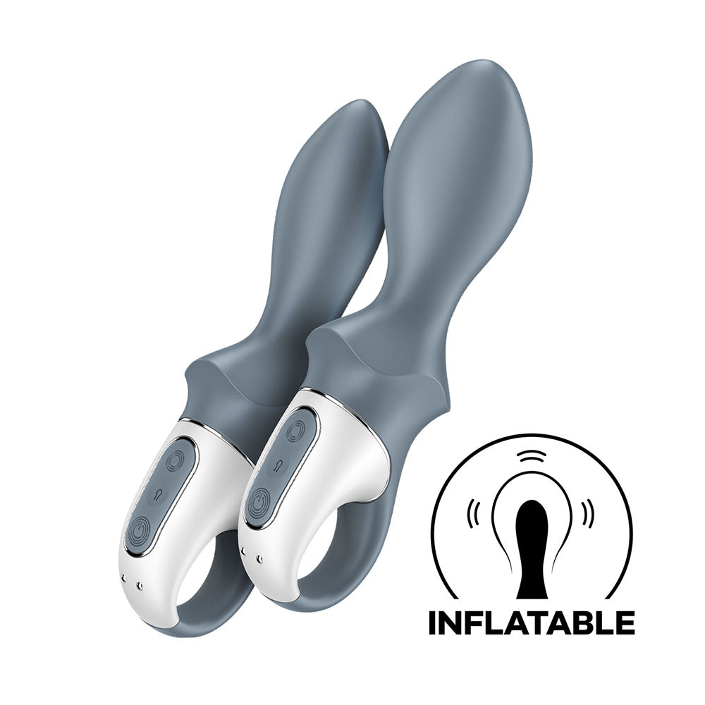 Satisfyer Air Pump Booty 1 Grey Usb Rechargeable Inflatable Anal Vibrator