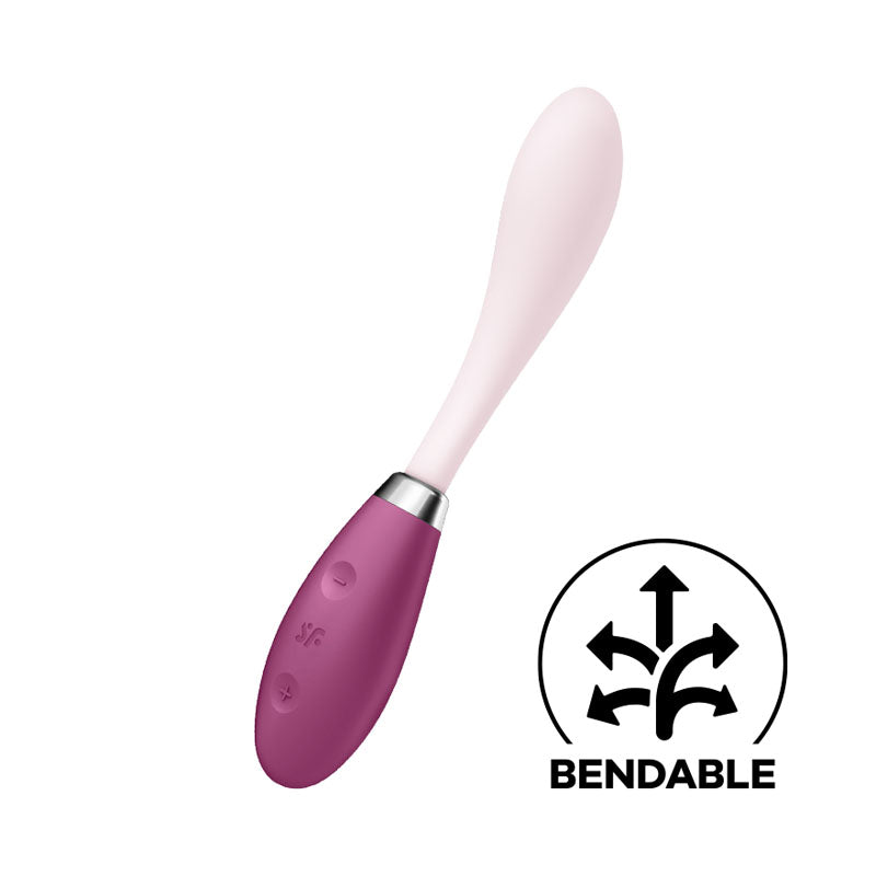 Satisfyer G Spot Flex 3 Red Usb Rechargeable Vibrator