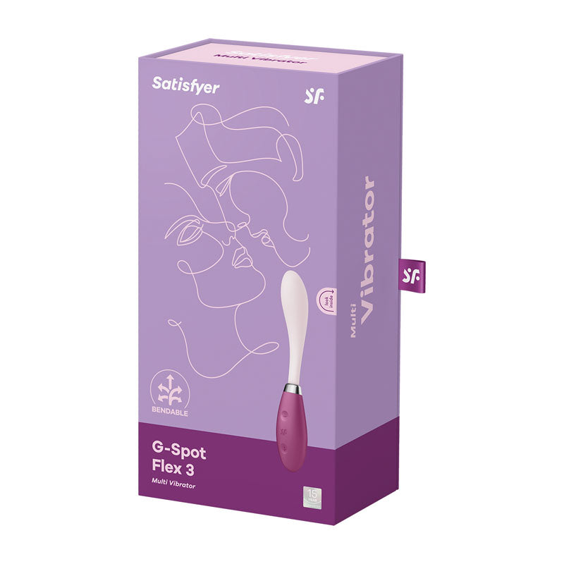 Satisfyer G Spot Flex 3 Red Usb Rechargeable Vibrator