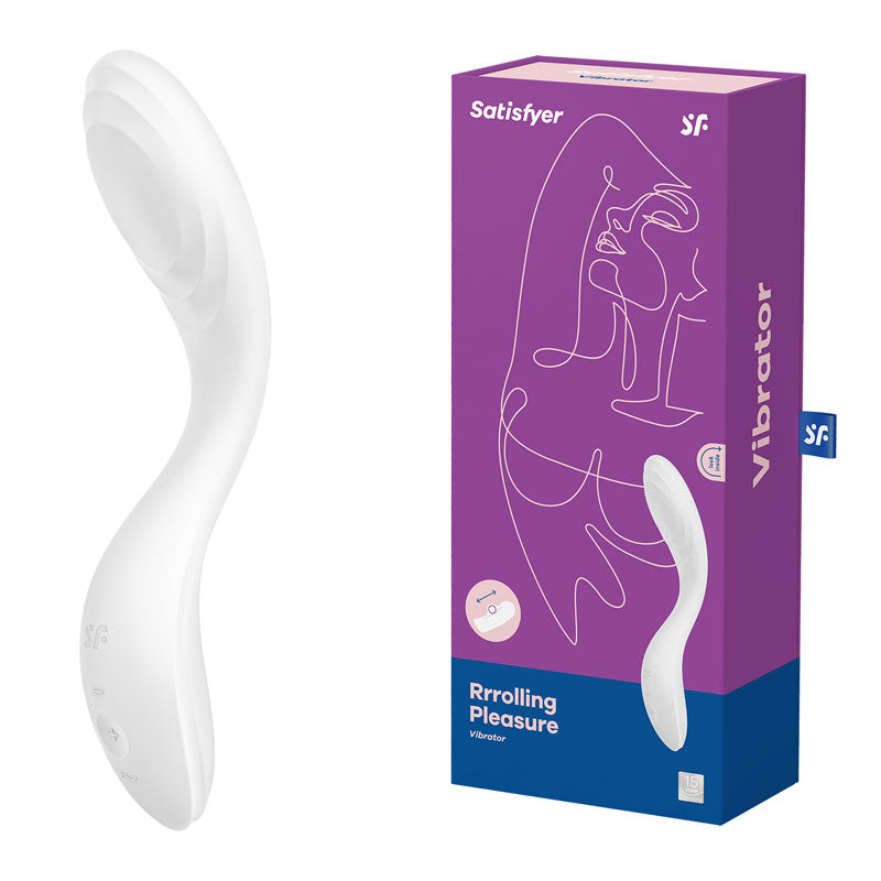 Satisfyer Rrrolling Pleasure White Usb Rechargeable Vibrator