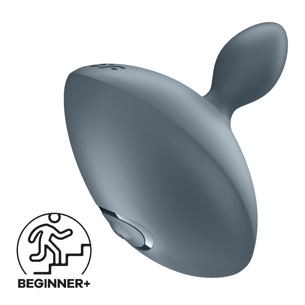 Satisfyer Booty Absolute Beginners 4 Grey Usb Rechargeable Vibrating Butt Plug