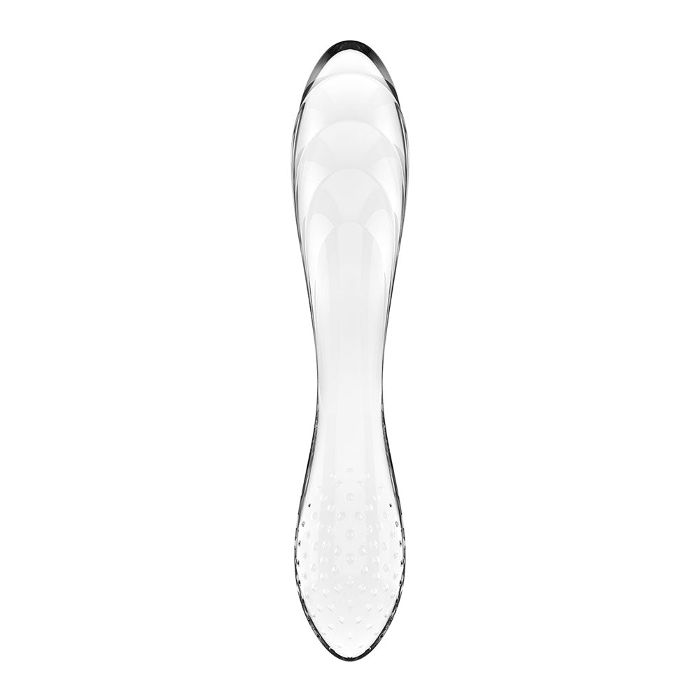 Satisfyer Dazzling Crystal 1 Clear Clear Glass Double Ended Dildo