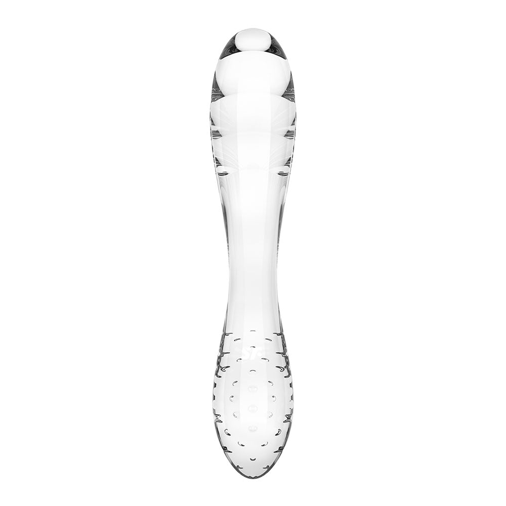 Satisfyer Dazzling Crystal 1 Clear Clear Glass Double Ended Dildo