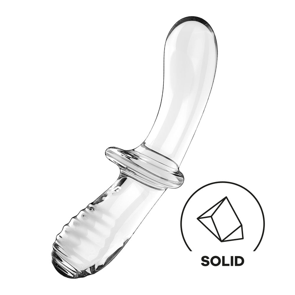 Satisfyer Double Crystal Clear Glass Double Ended Dildo