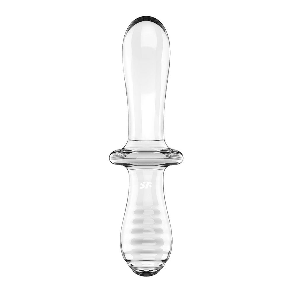 Satisfyer Double Crystal Clear Glass Double Ended Dildo