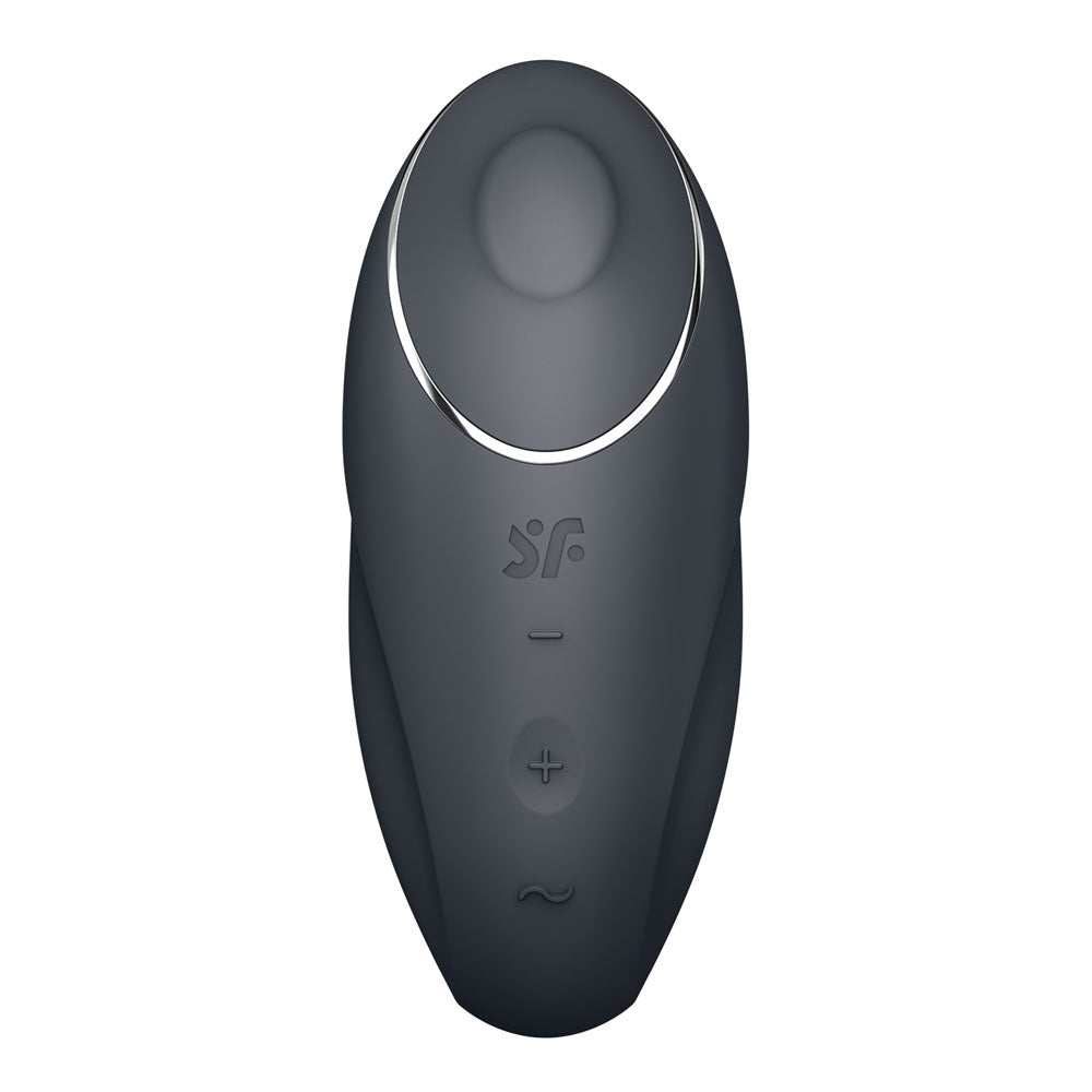 Satisfyer Tap & Climax 1 Grey Grey Usb Rechargeable Pulsing Stimulator