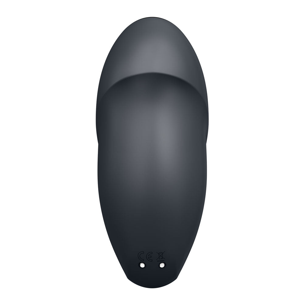 Satisfyer Tap & Climax 1 Grey Grey Usb Rechargeable Pulsing Stimulator
