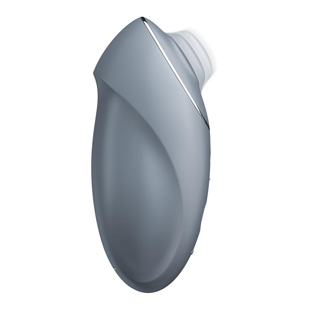 Satisfyer Tap & Climax 1 Bluegrey Bluegrey Usb Rechargeable Pulsing Stimulator