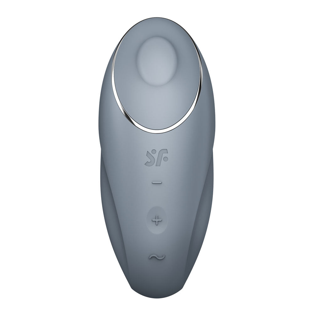 Satisfyer Tap & Climax 1 Bluegrey Bluegrey Usb Rechargeable Pulsing Stimulator